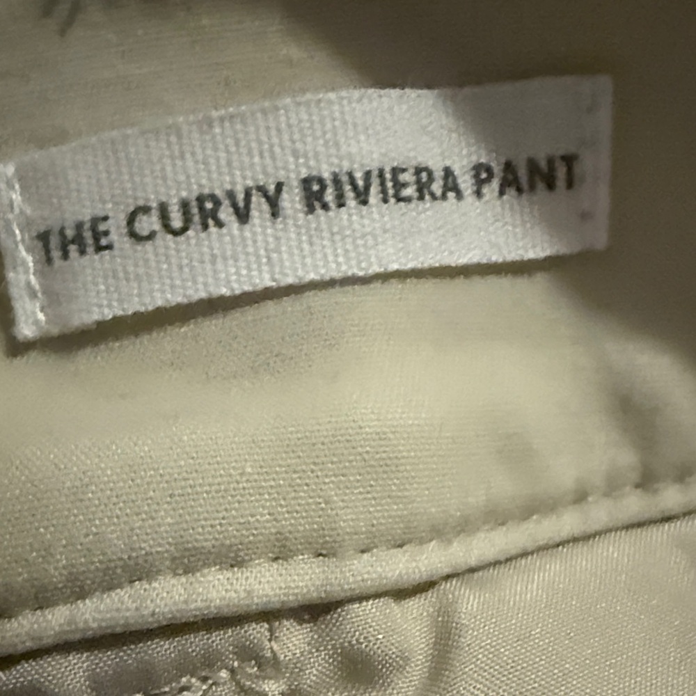 LOFT Cream Curvy Riviera Pants - Picture 4 of 9